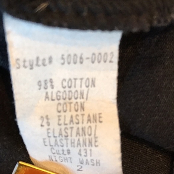 CURRENT/ELLIOTT Black Denim Zipper Pencil Skirt Size 2 - Picture 6 of 9